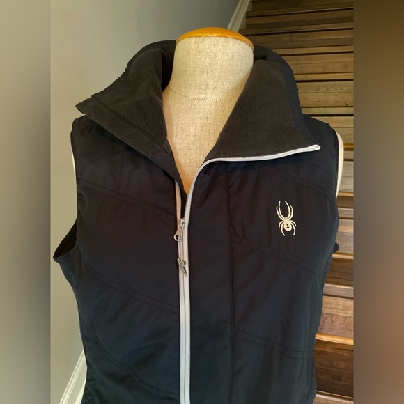 Spyder Black Light Puffer Vest Size Medium 8/10 - Picture 6 of 10